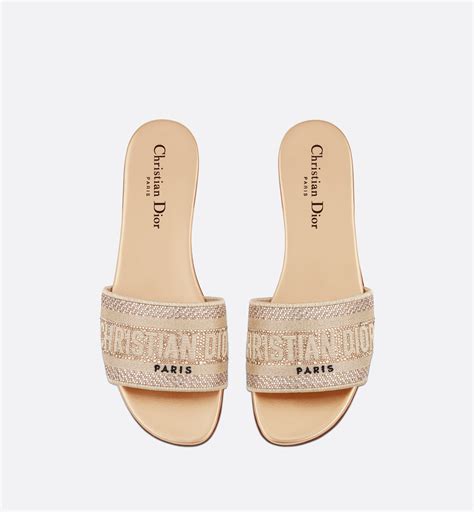 dior dway slides gold|dior dway slides women.